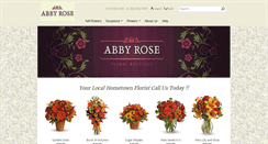 Desktop Screenshot of abbyrosefloral.ca