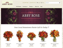 Tablet Screenshot of abbyrosefloral.ca